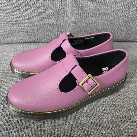 Dr. Martens Shoes - Dr. Martens Zavala Mary Jane Purple Leather Shoes size US 8